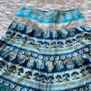 Chaps Summer Skirt-tropical-colorful comfortable